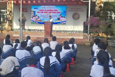 TRƯỜNG THCS NGUYỄN TRÃI HƯỞNG ỨNG TUẦN LỄ HỌC TẬP SUỐT ĐỜI NĂM 2026: THỰC HỌC, THỰC HÀNH, LÀM CHỦ CÔNG NGHỆ SỐ VÀ TRÍ TUỆ NHÂN TẠO